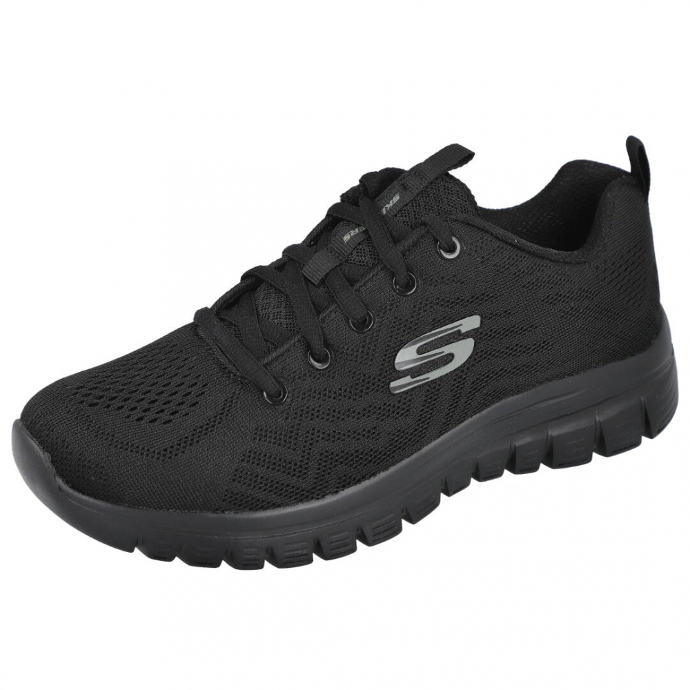 Zapatos skechers hombre negro cheap bailando